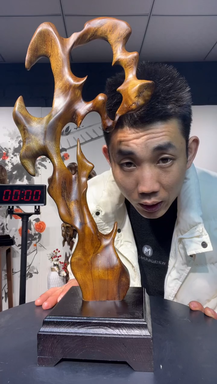 【闪购商品】金丝楠木雕金丝楠木工艺品摆件