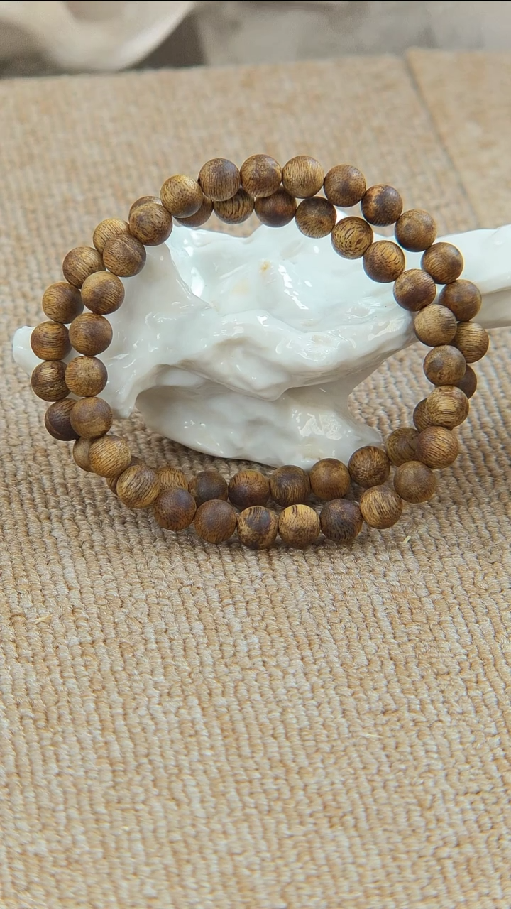 【闪购商品】手串沉香卡8.8海南奇楠圆珠双圈手串10克＋