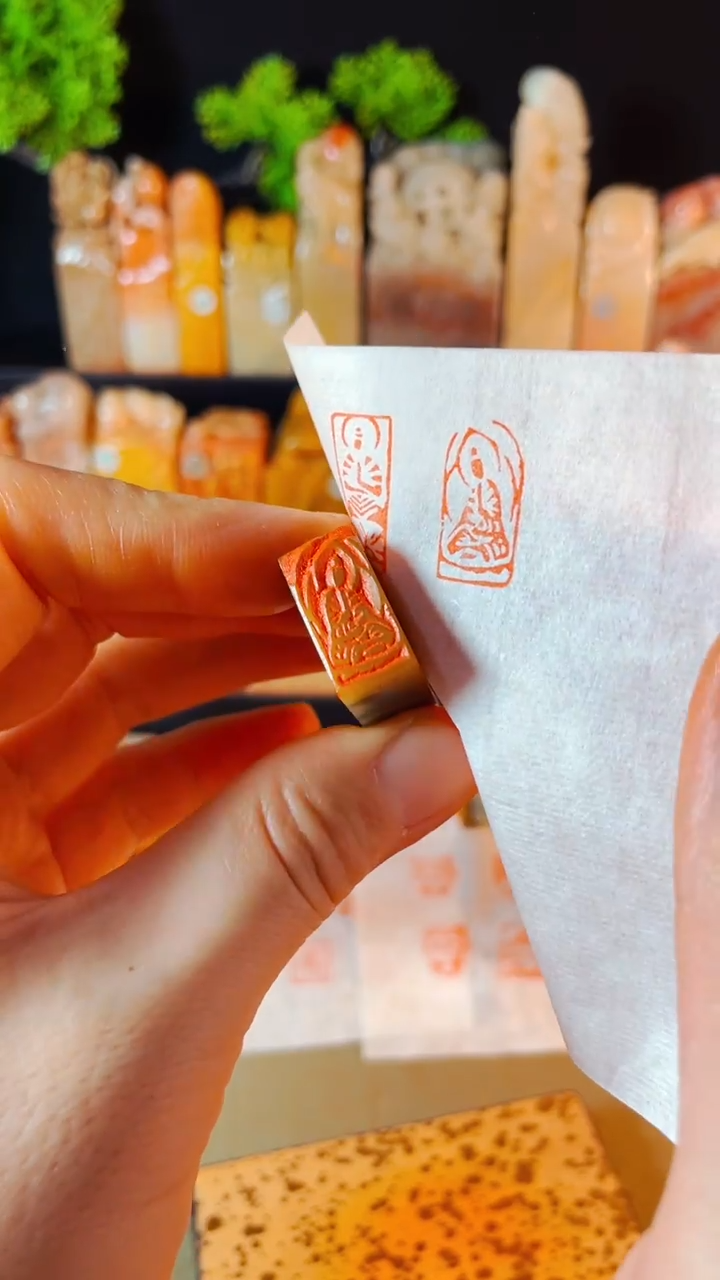 【闪购商品】巴林石印石手工篆刻《佛造像》1x2