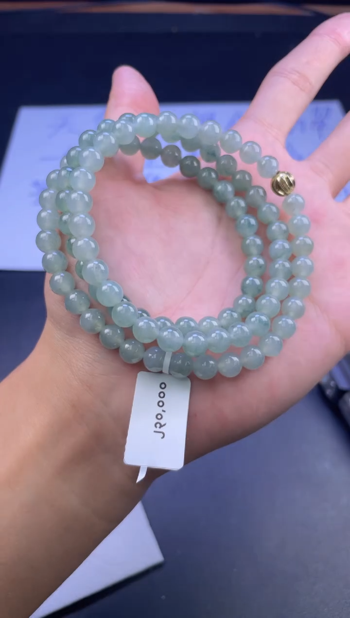 未镶嵌定制翡翠珠串