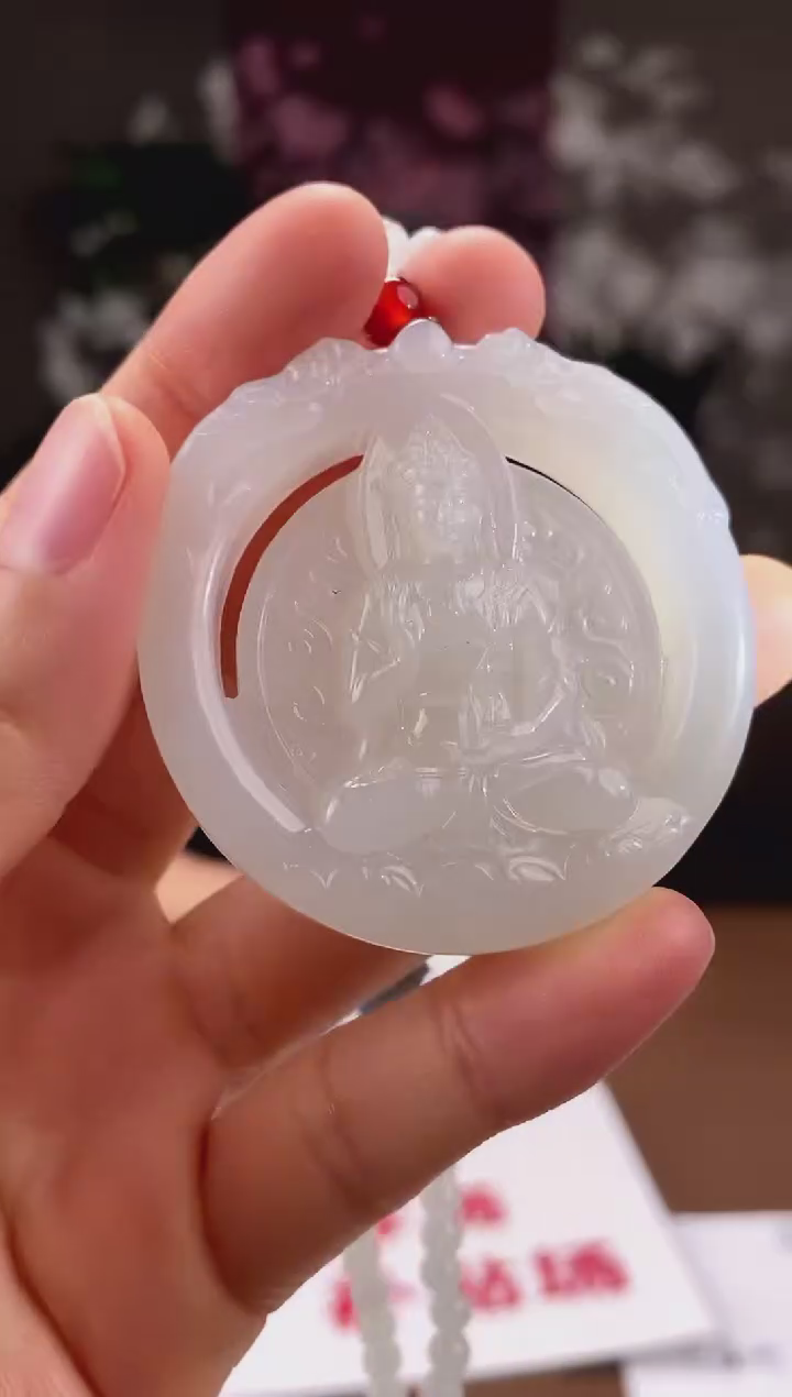 和田玉未镶嵌颈饰D252