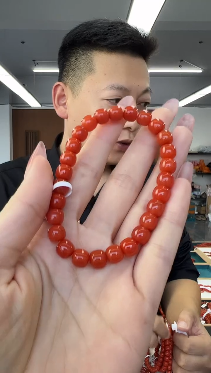 未镶嵌手链南红玛瑙A2老型珠南红手串7mm+