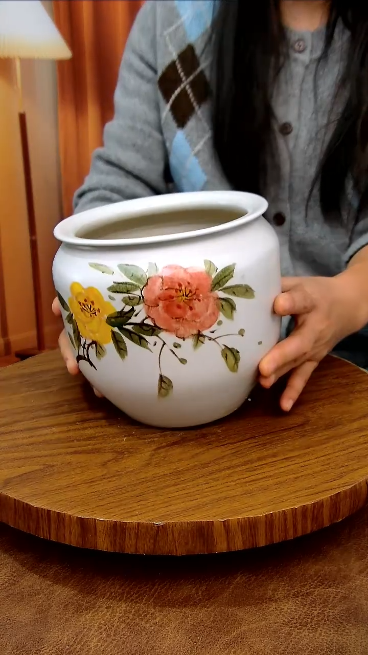 杯子陶纯手绘，釉下彩，健康瓷