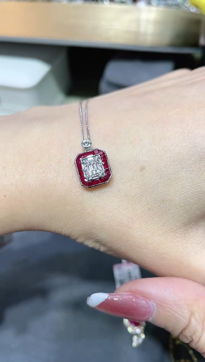 【闪购商品】红宝石项链18K金镶嵌·