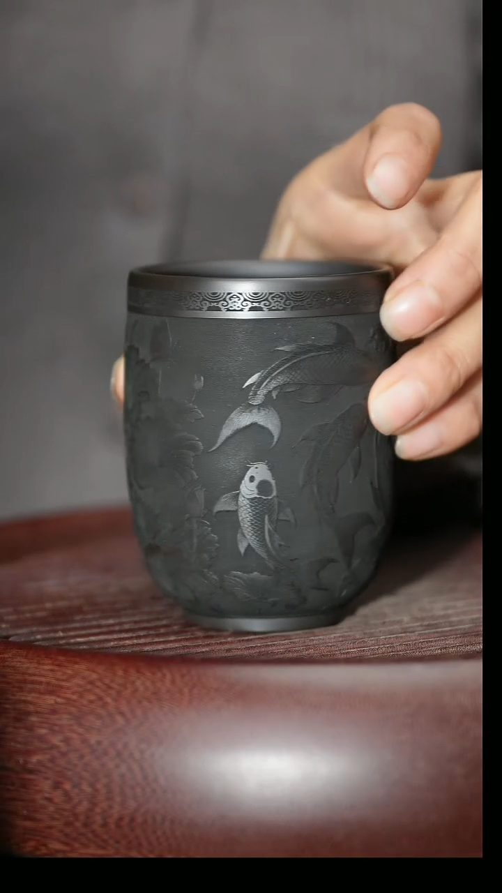 茶杯紫砂紫砂主人杯福利放漏