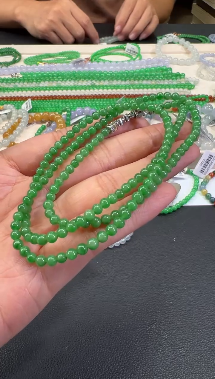 未镶嵌手串翡翠B104|9800