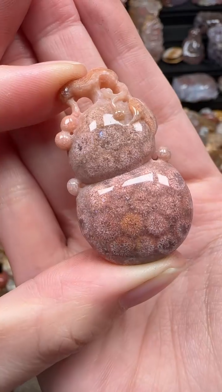 颈饰未镶嵌硅化珊瑚（珊瑚玉）362