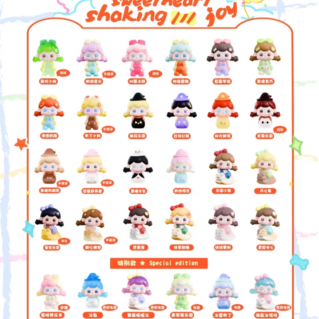 【拆盒】糖糖-甜心摇摇乐盲盒萌粒盲袋潮玩摆件