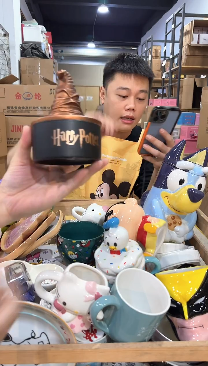 瓷片分院帽首饰盒