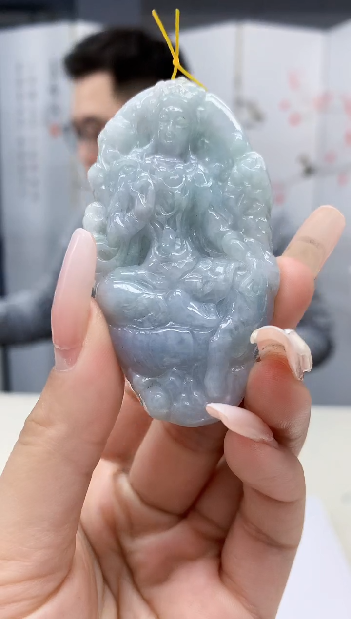 【闪购商品】定制翡翠未镶嵌5153lr-毛货挂件11