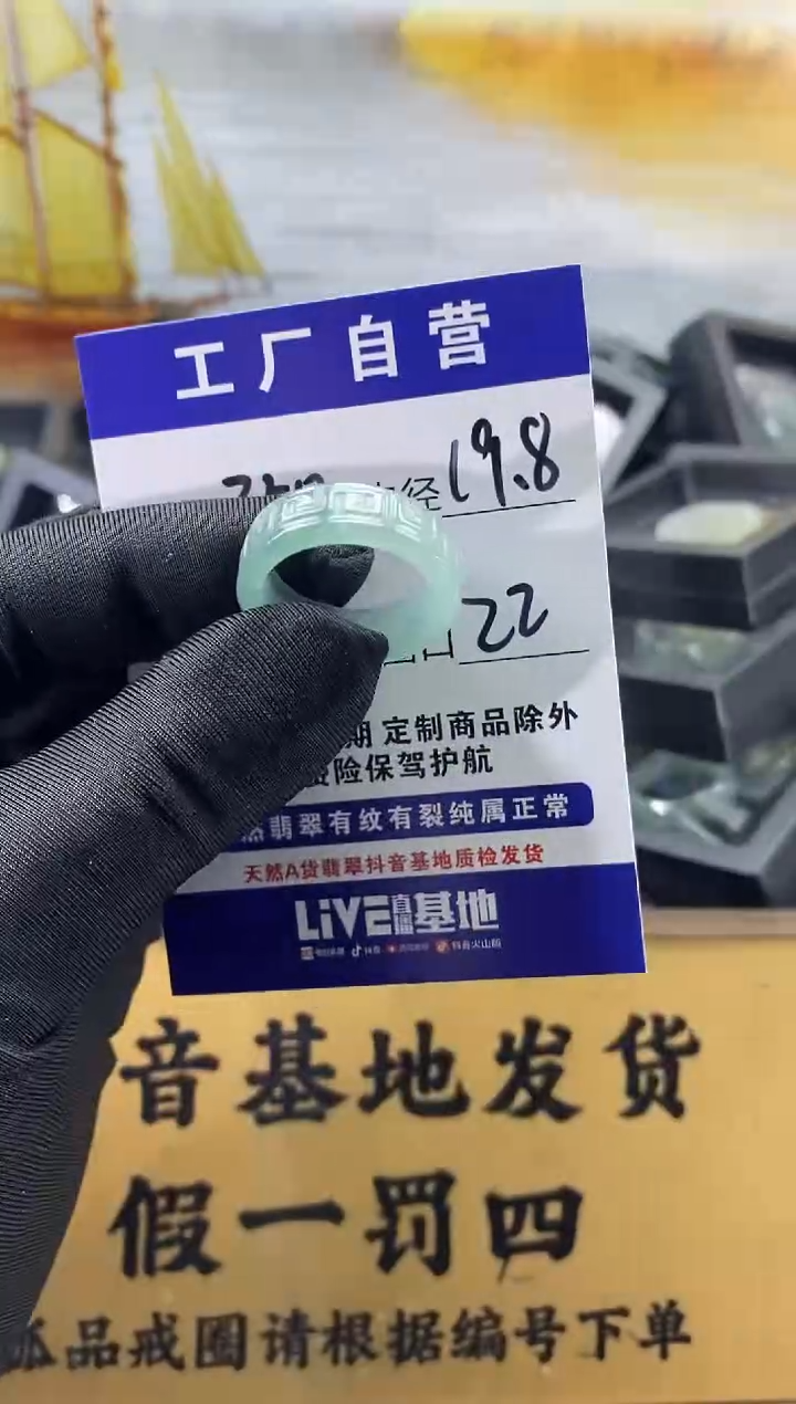 未镶嵌戒圈翡翠352