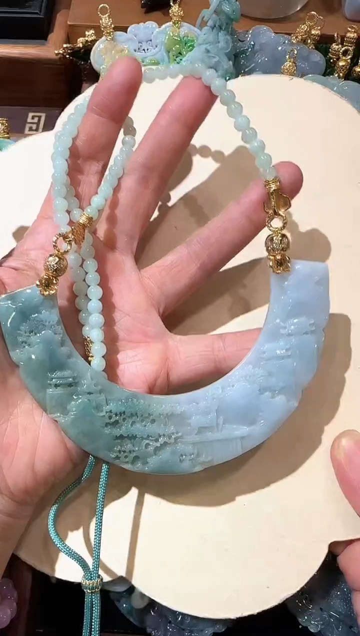 【闪购商品】翡翠颈饰未镶嵌国风
