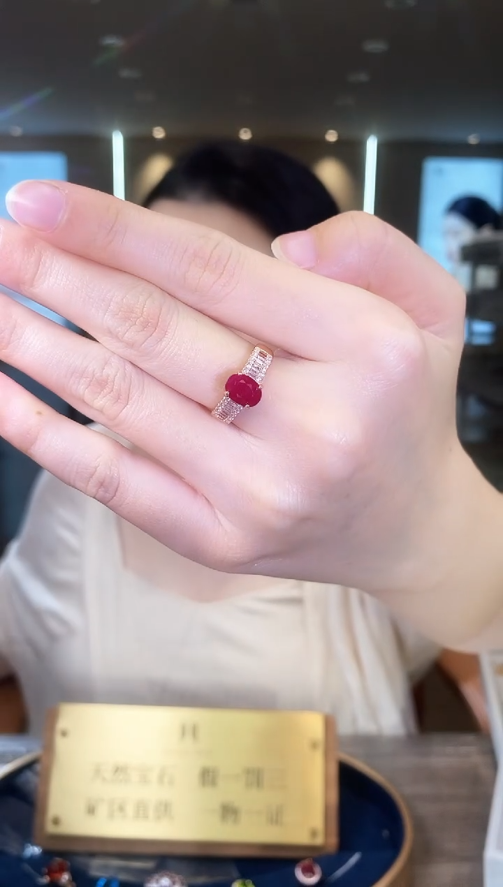 【闪购商品】红宝石戒指银S925镶嵌09
