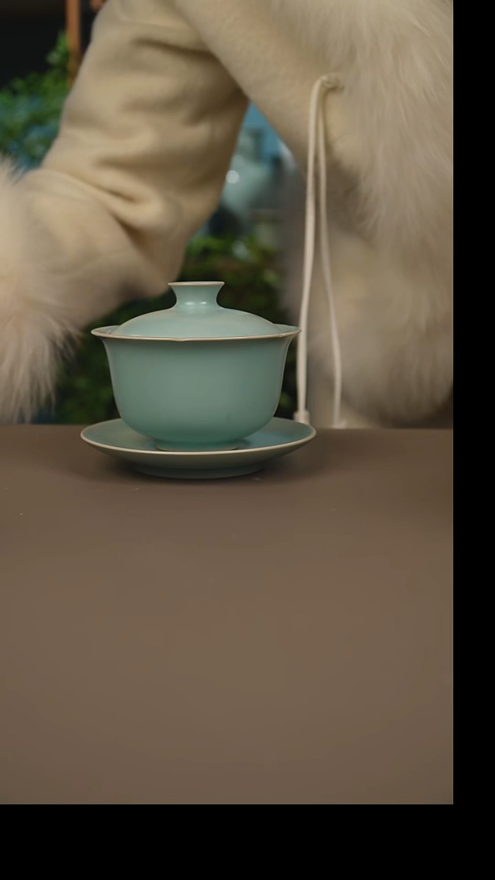 杯仿古盖碗微暇        