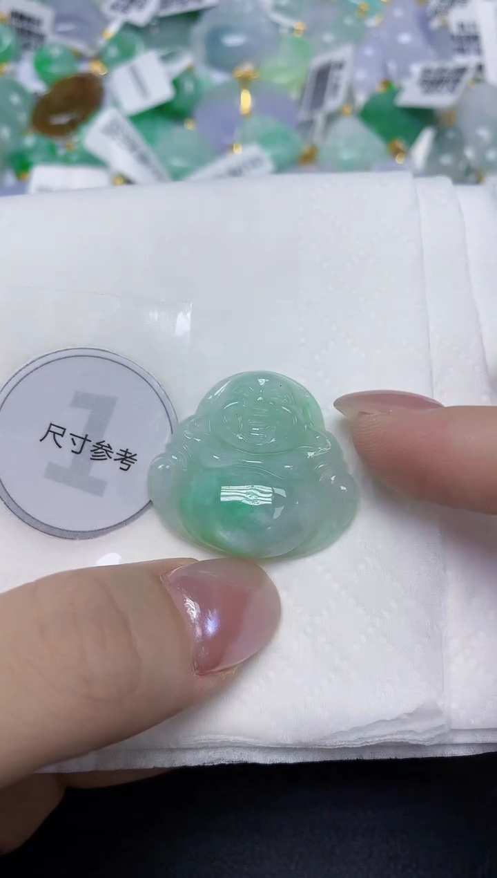 翡翠未镶嵌颈饰天然缅甸翡翠A货百元以上9元证书费自理