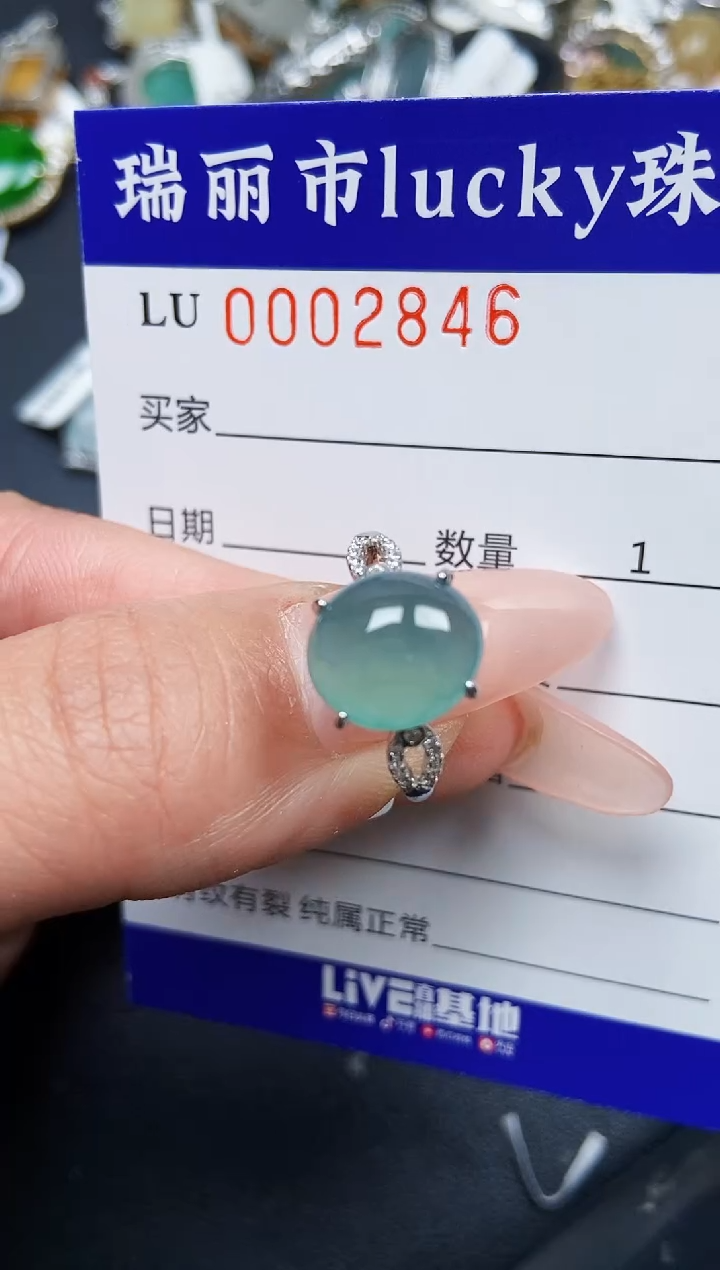 【闪购商品】翡翠颈饰银S925镶嵌2846