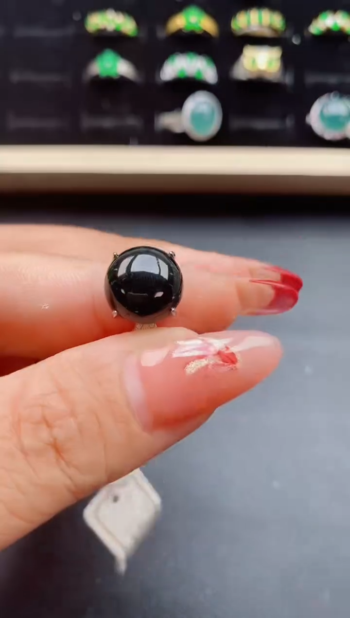 【闪购商品】翡翠戒指银S925镶嵌12312