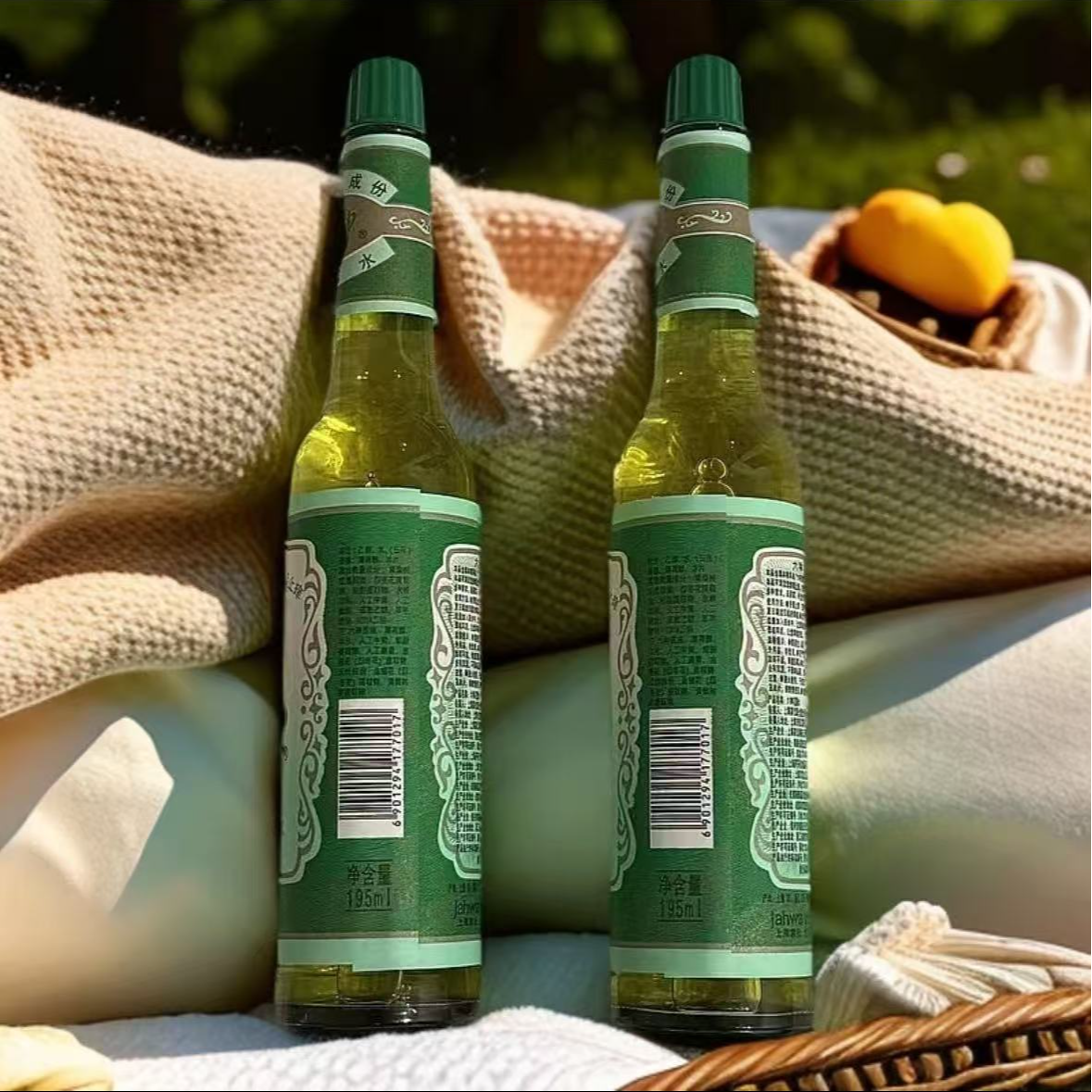 花露水经典玻璃瓶大容量195ml夏季必备家庭装持久留香