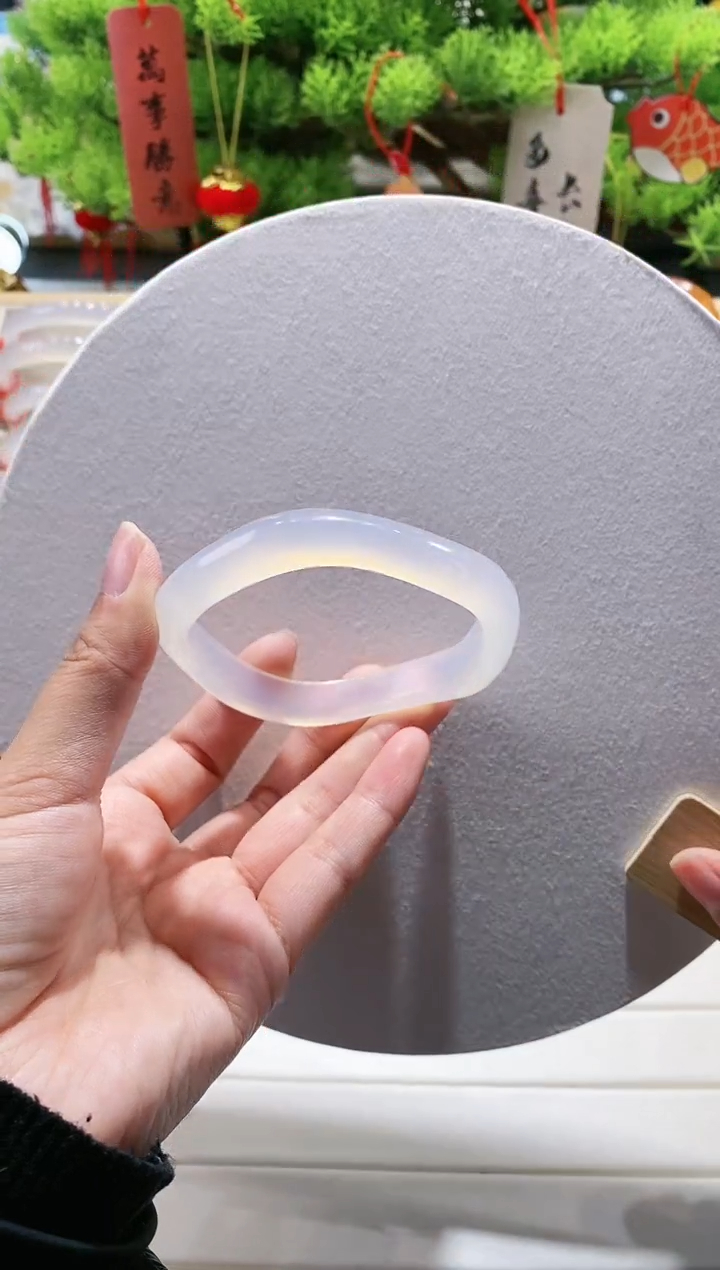 【闪购商品】玛瑙/玉髓手镯未镶嵌17-60.5