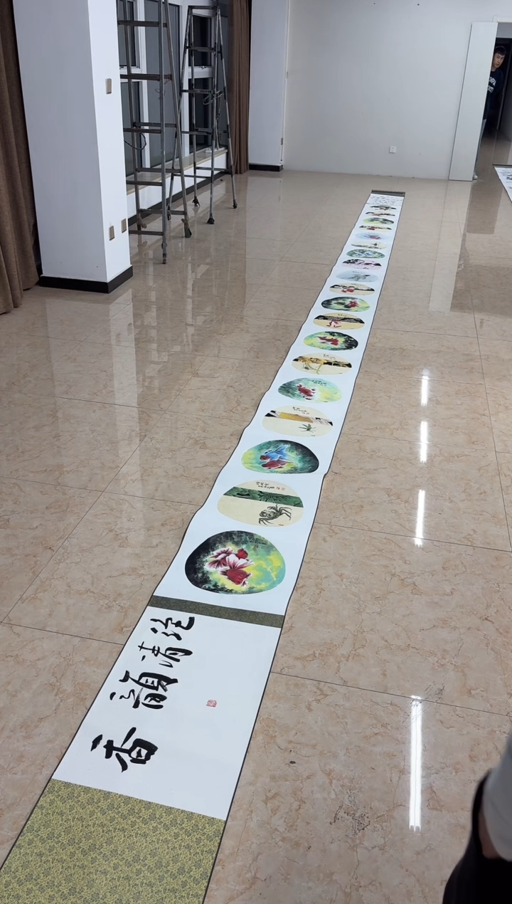 国画平*书画报艺术甄选A152迎春作 手卷