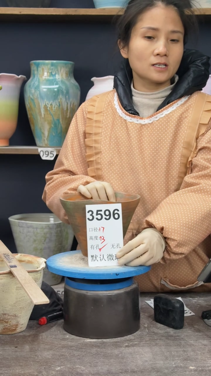 景德镇陶园花盆3596