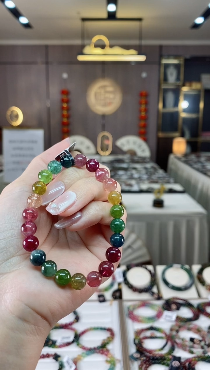 【闪购商品】碧玺单圈手串8mm+未镶嵌（多样性发一条）hon