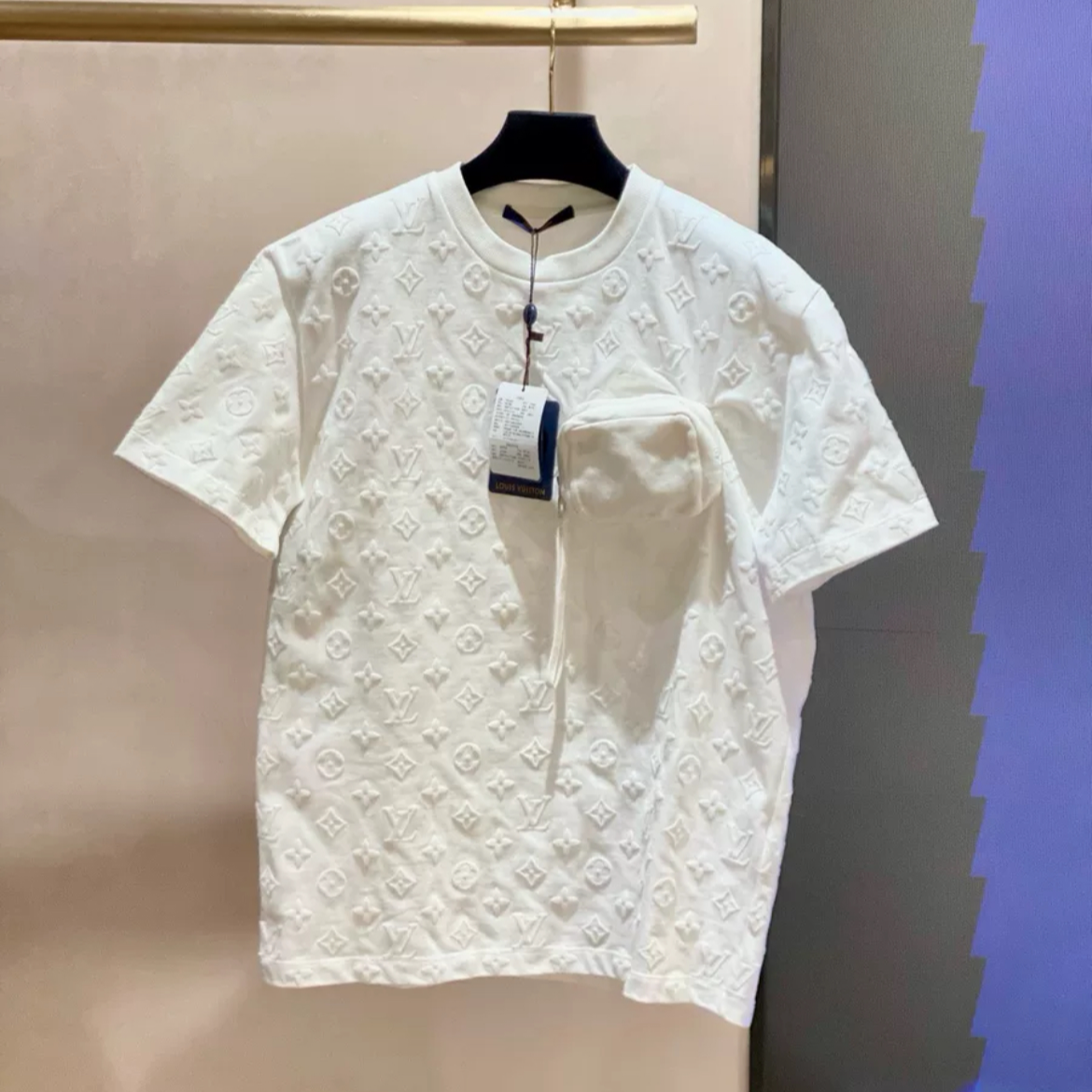 99新 LouisVuitton/路易威登 双双臻选/sf10062/LV短袖/S
