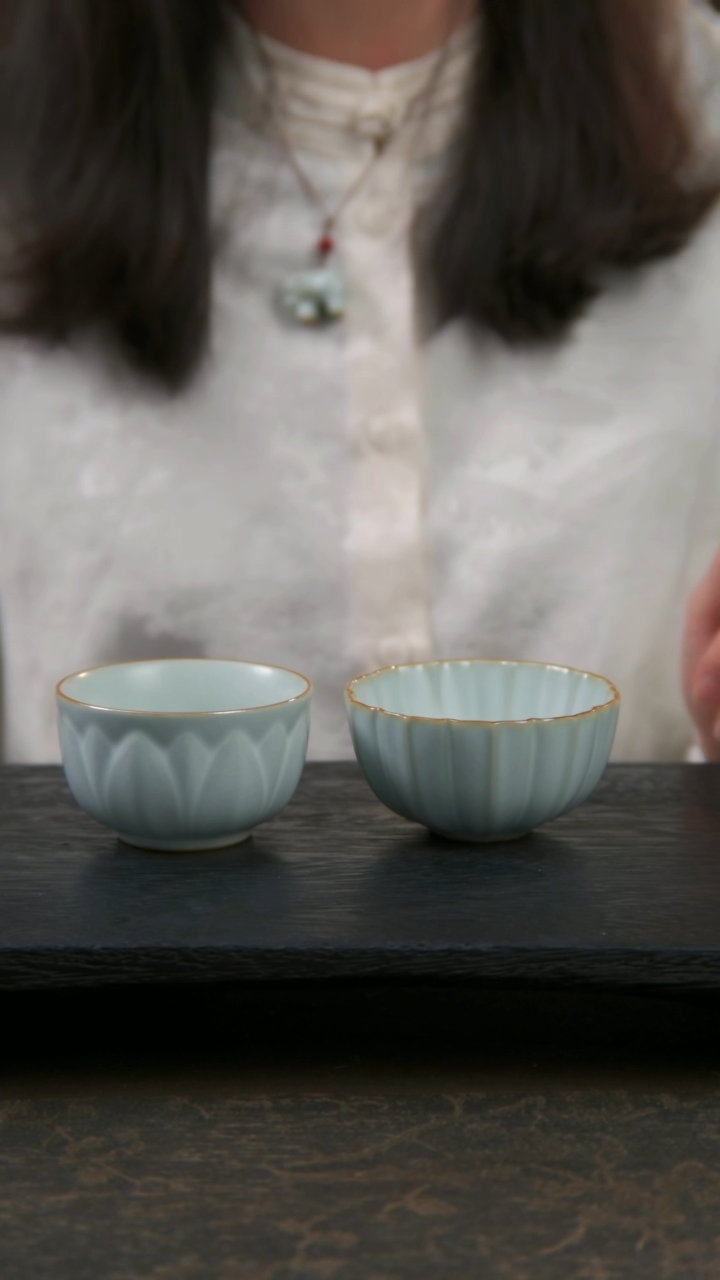 【闪购商品】杯溪客杯++菊瓣杯（开片可养）