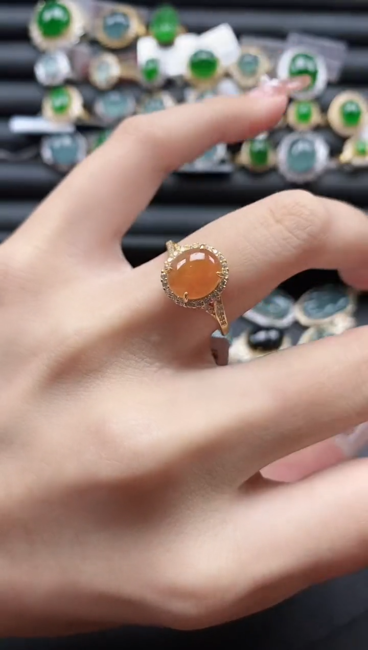 【闪购商品】翡翠戒指银S925镶嵌51151