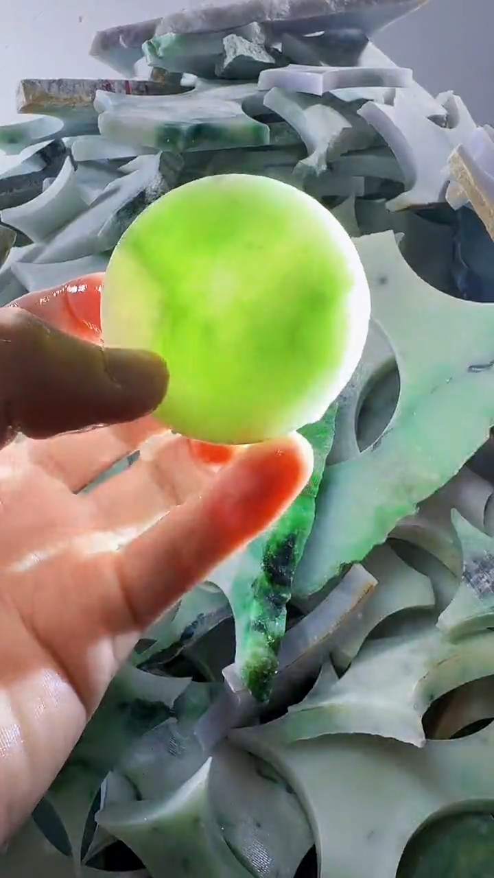 裸石翡翠缅甸翡翠A货文2585