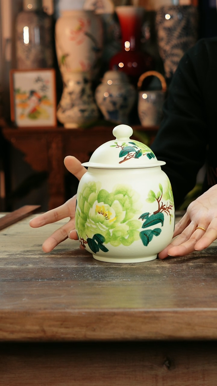 【闪购商品】瓷片景德镇纯手工釉下彩精品花瓶