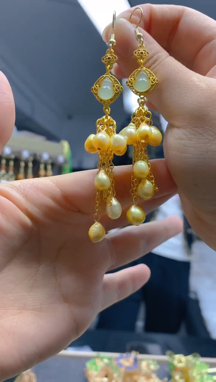 【闪购商品】淡水珍珠耳饰合金071珍珠耳饰