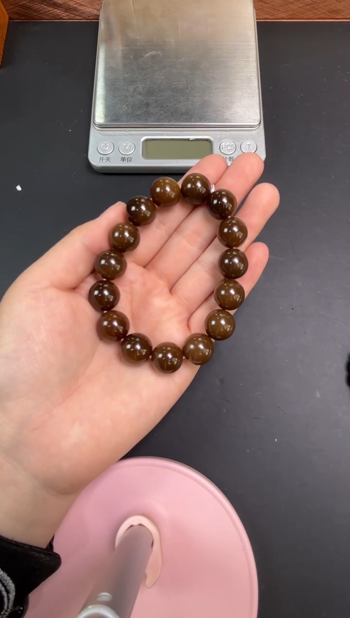 【闪购商品】和田玉手串未镶嵌若羌微色差卡14