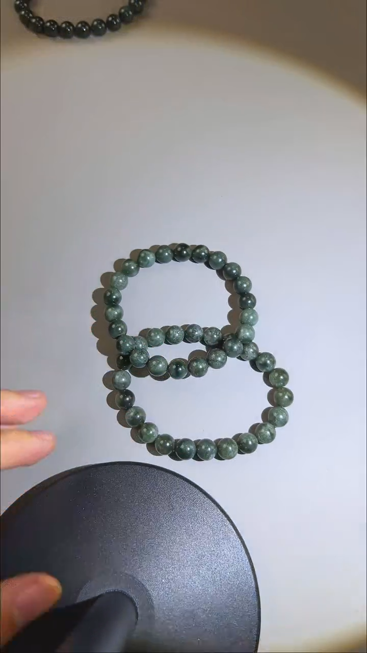 素圈未镶嵌水晶满矿绿幽灵巴西料水晶手串手链多样性发一