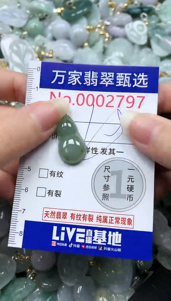 吊坠(不含链)未镶嵌翡翠2797
