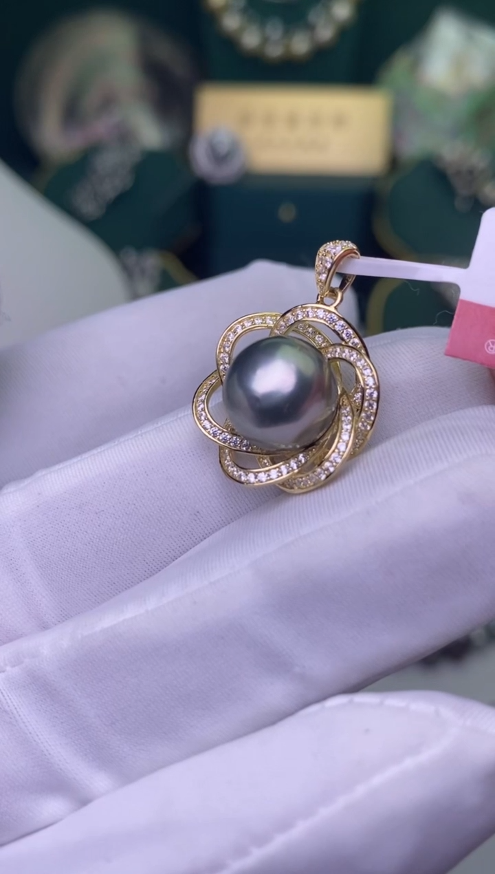 【闪购商品】海水珍珠颈饰银S925镶嵌11-12