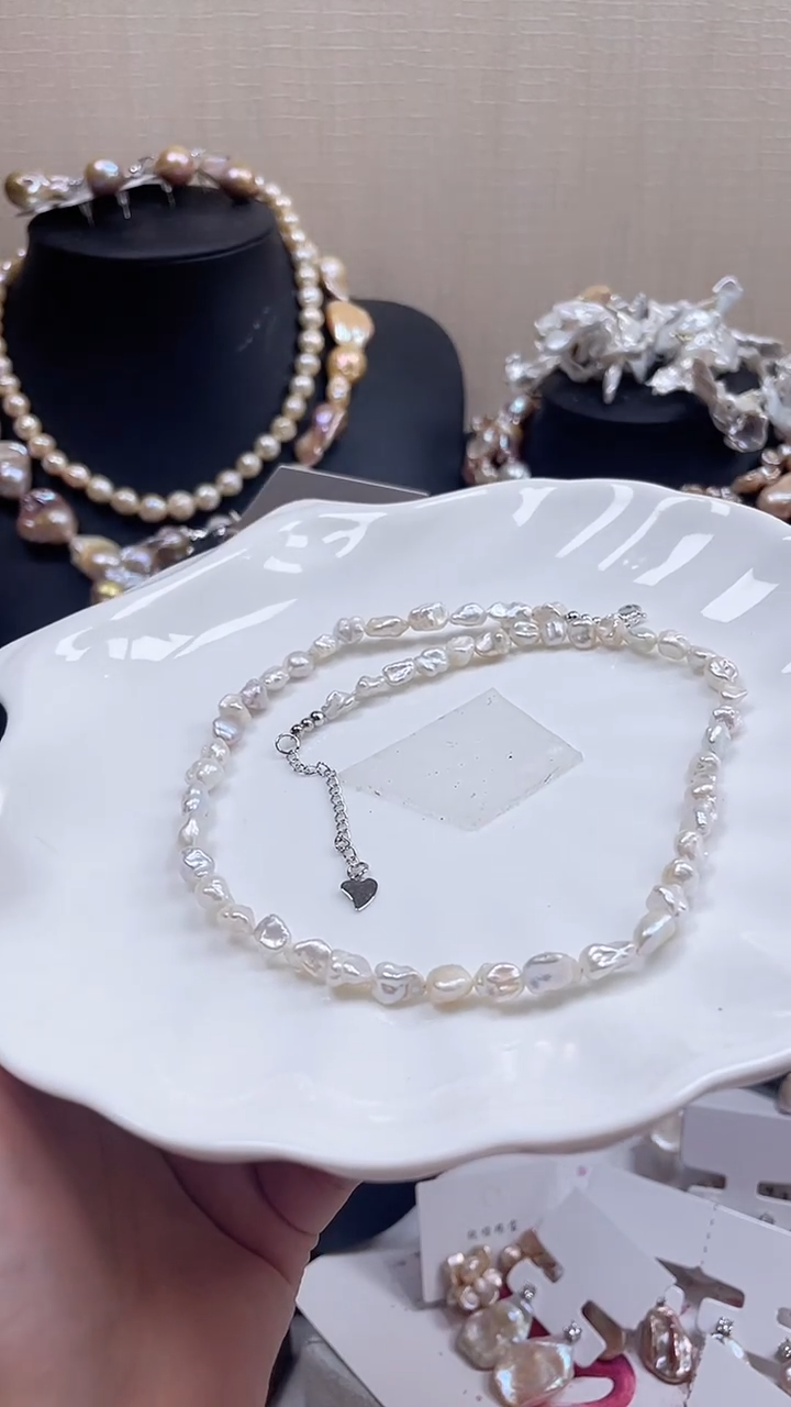 未镶嵌项链淡水珍珠【纯恬饰品】