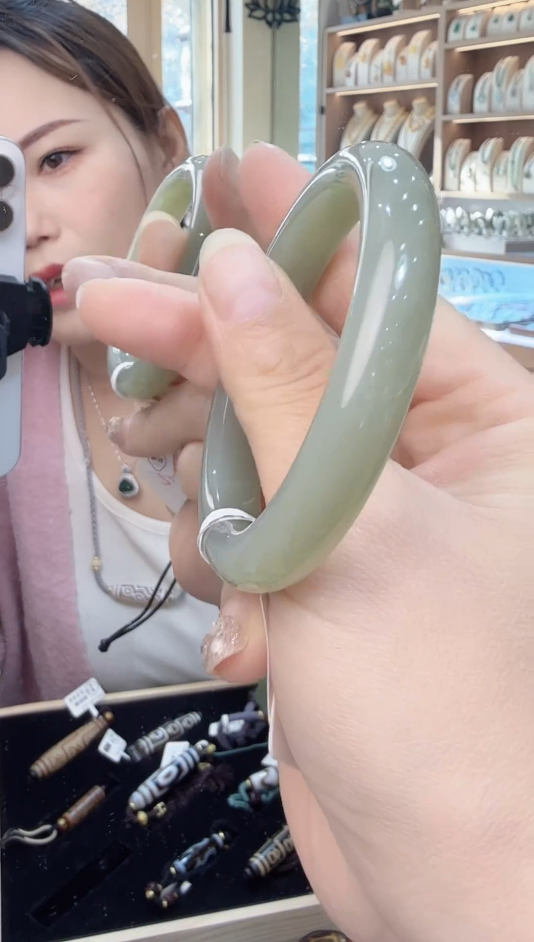 未镶嵌手镯和田玉小*豚（拍2单发货）