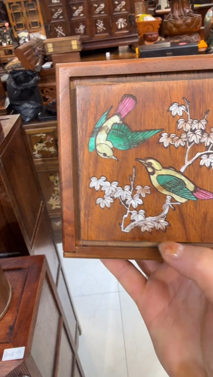 木喜鹊登梅方机关盒98.88888