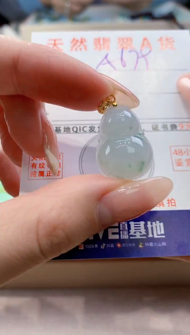 颈饰未镶嵌翡翠天然翡翠挂件