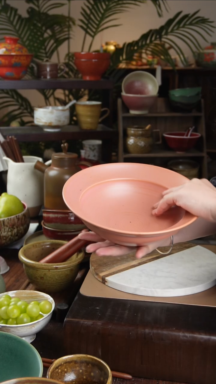 碗景德镇手工高温餐具樱花粉