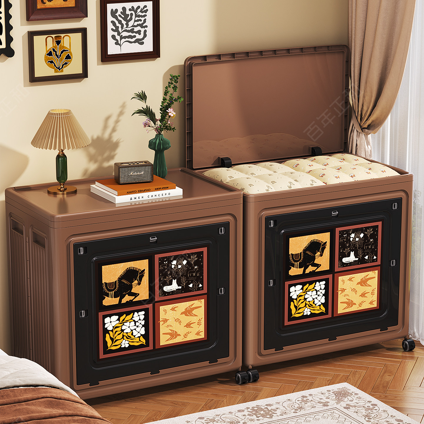 收纳箱家用衣服被子整理箱大容量超大玩具零食可折叠加收纳储物柜