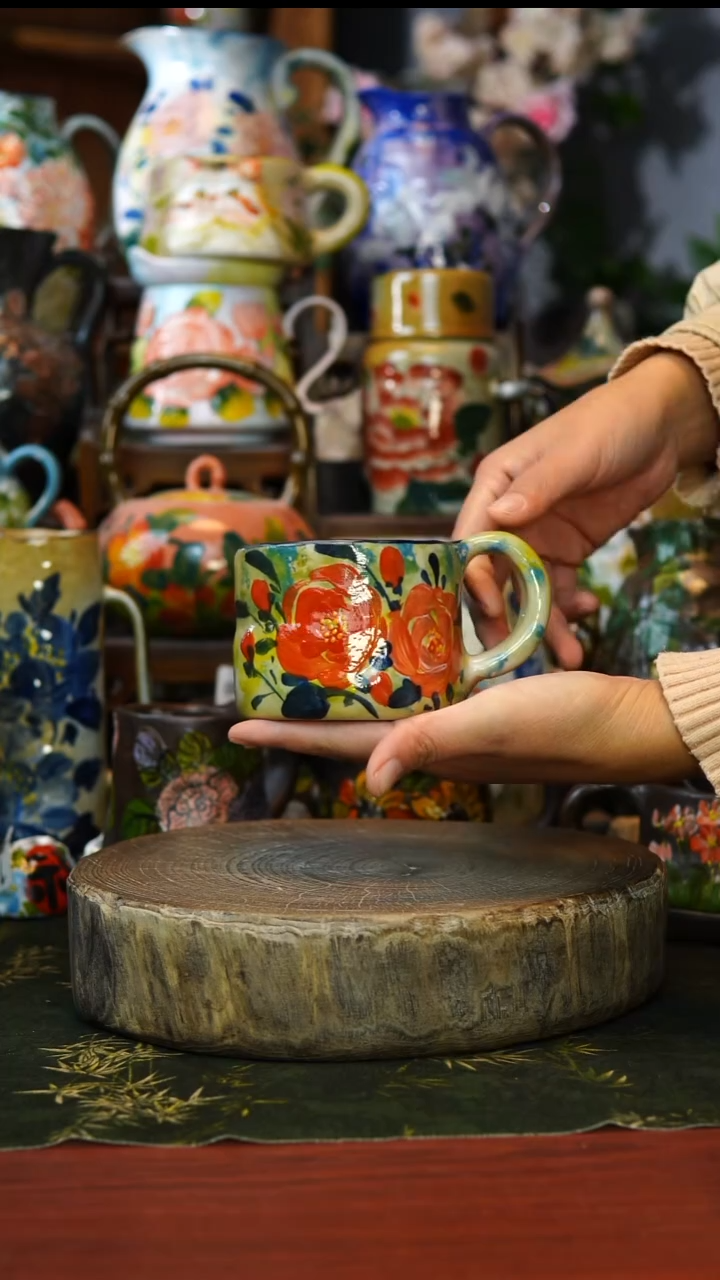 陶瓷50景德镇手工手绘釉下彩陶瓷