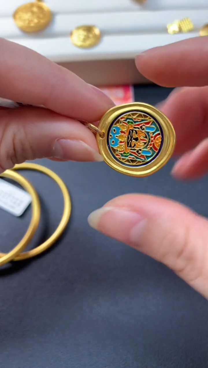 【闪购商品】定制足金吊坠(不含链)Z621|2090