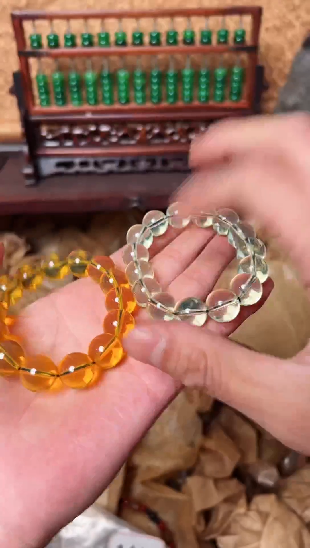 【闪购商品】琥珀手链未镶嵌 好运来直播专属链接
