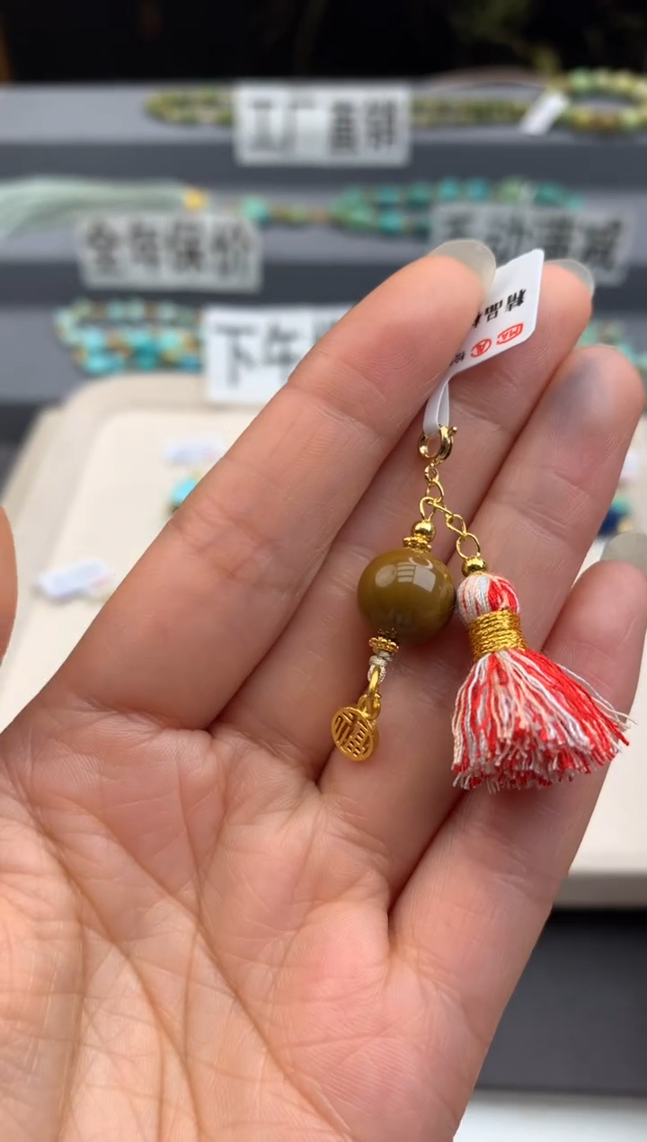 银S925镶嵌提溜南红玛瑙茜.E105