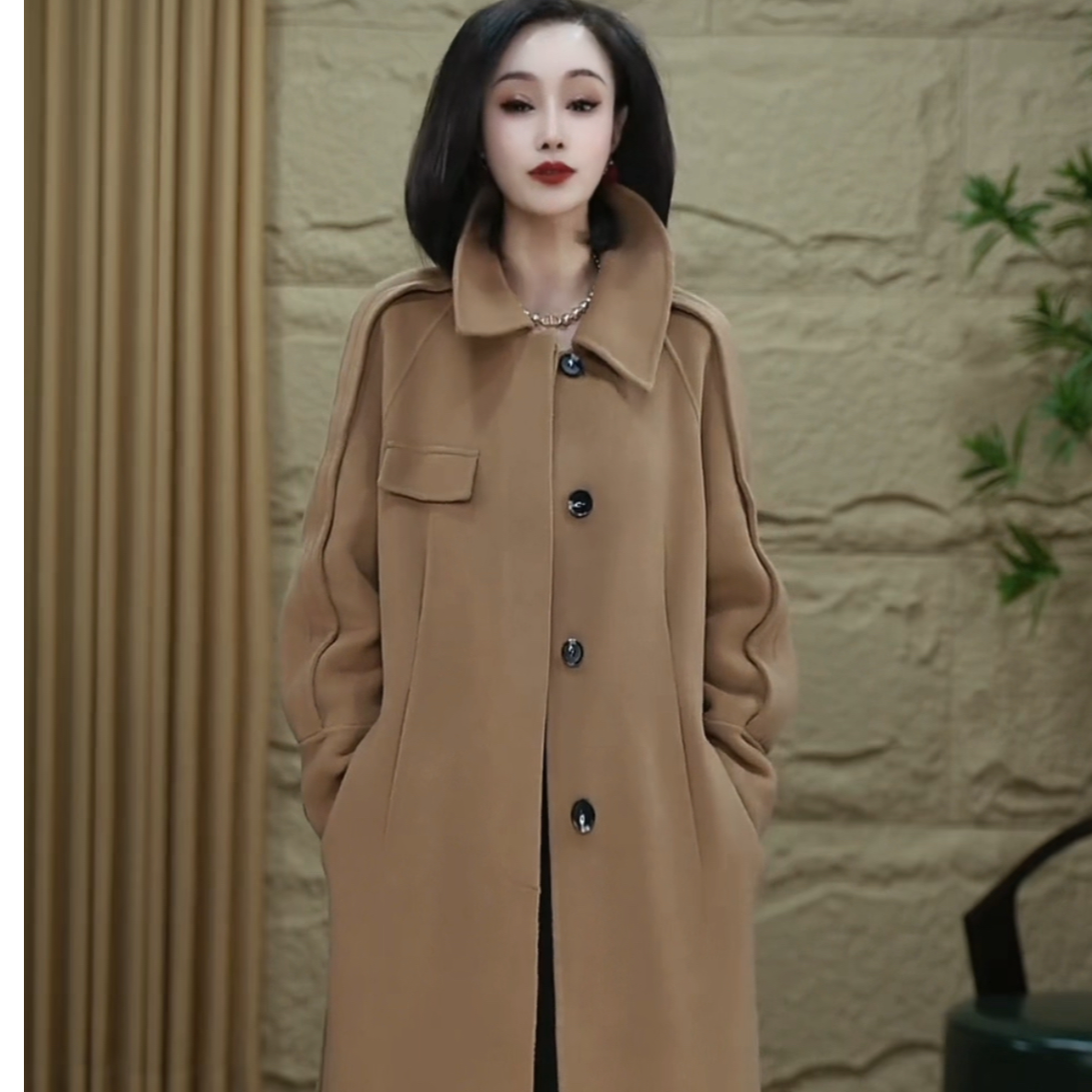 网红《轻奢》气质双面10%羊绒大衣