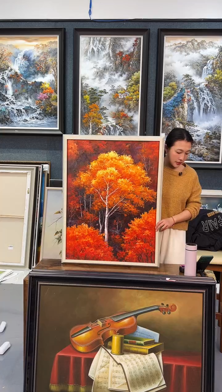 【闪购商品】油画102号手绘油画-60*80-红树