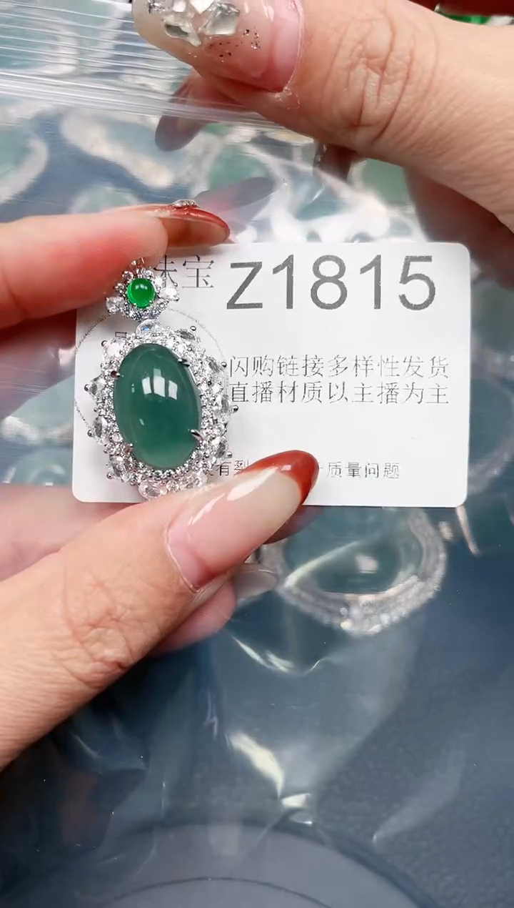 【闪购商品】翡翠颈饰未镶嵌送皮绳1815