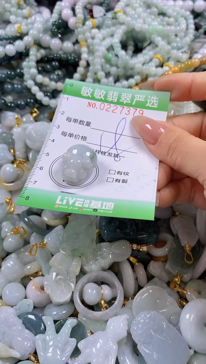 翡翠未镶嵌颈饰闪购0227379